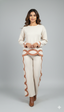 Woolen Cream Co-ord Set