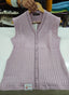 Lavender Sleevless Knitted Cardigan