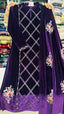 Valvet Suit with Zari and Thread Work