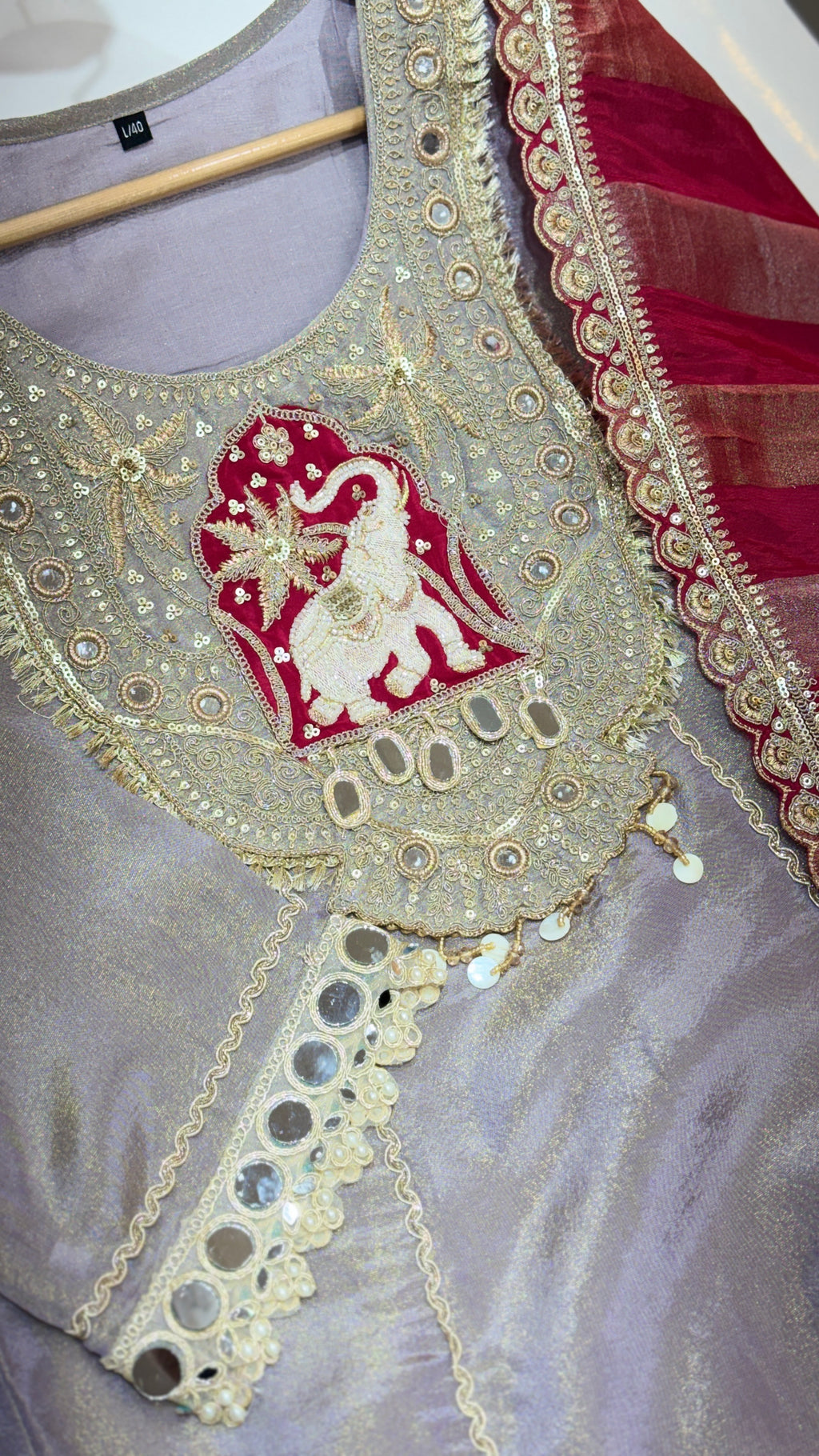 A Line Premium Shimar Embroidered Plazo Suit