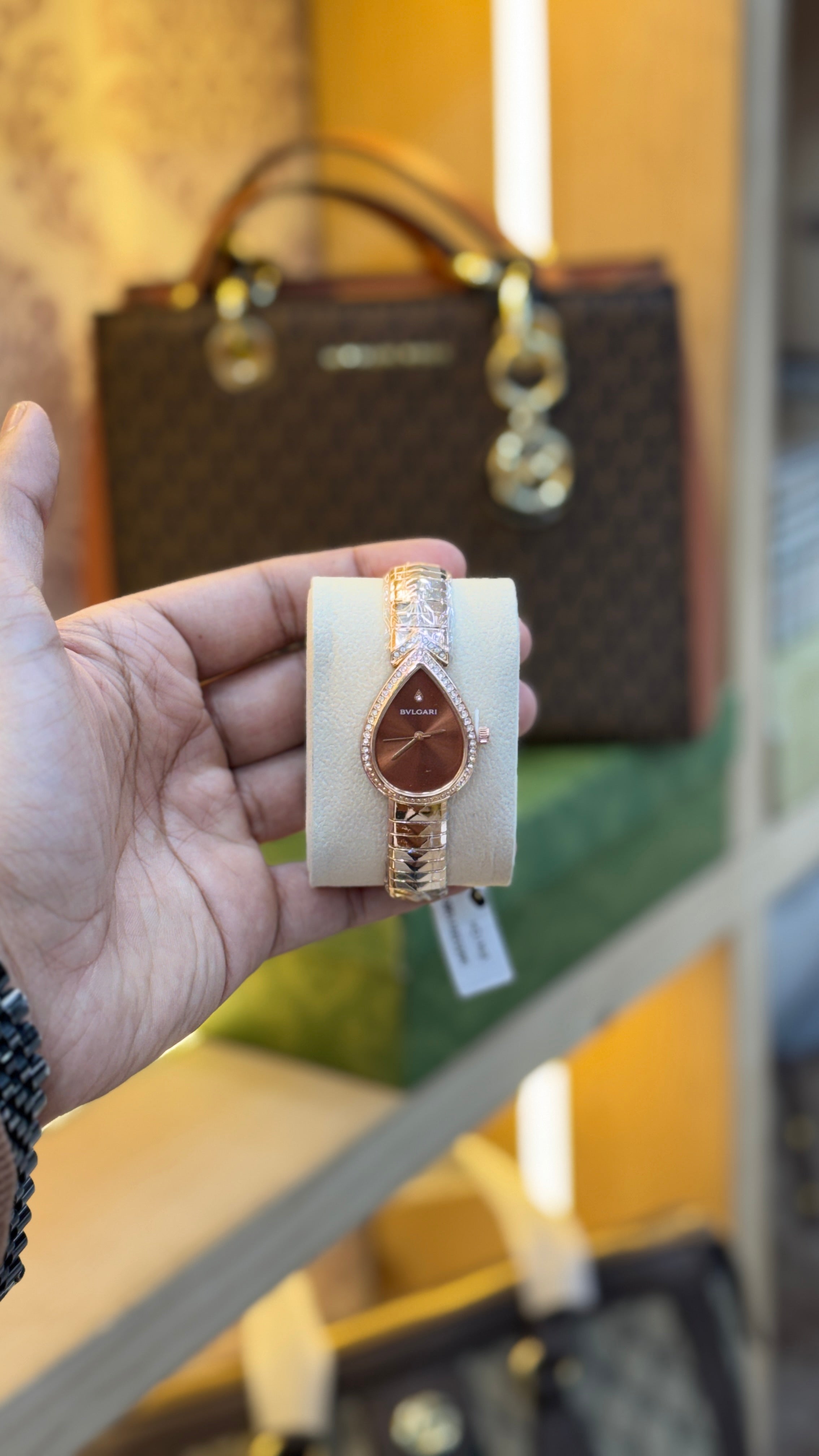 BVLGARI RUST DIAL WATCH