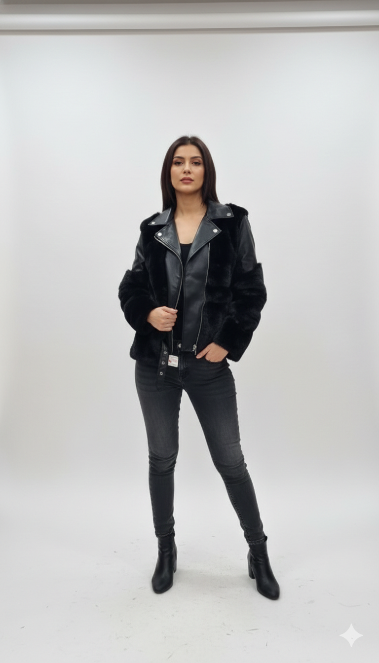 IMPORTED HAIR LEATHER JACKET