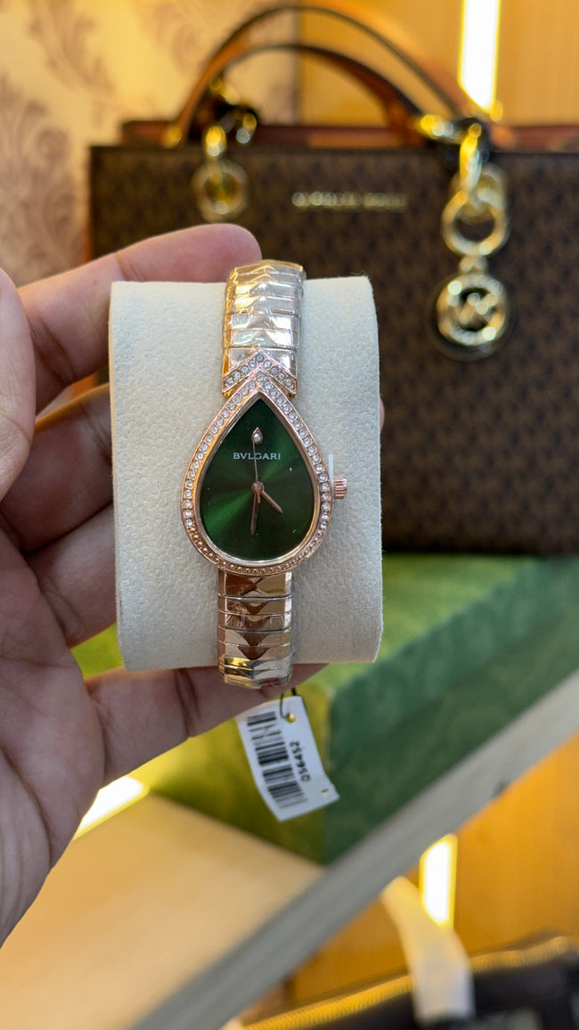 BVLGARI Green Dial Watch Hover Image
