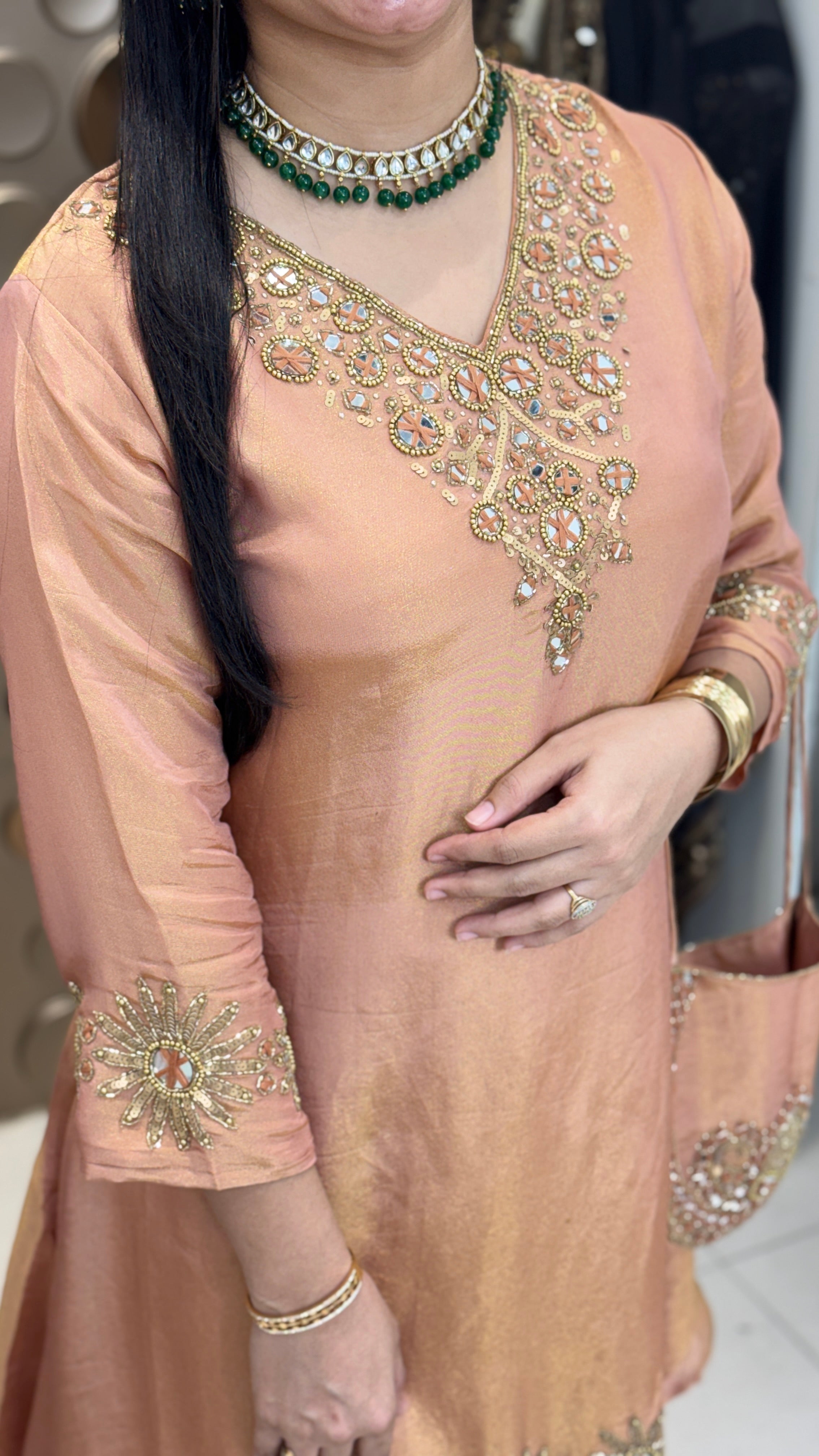 Shimar Plazo Set with Potli