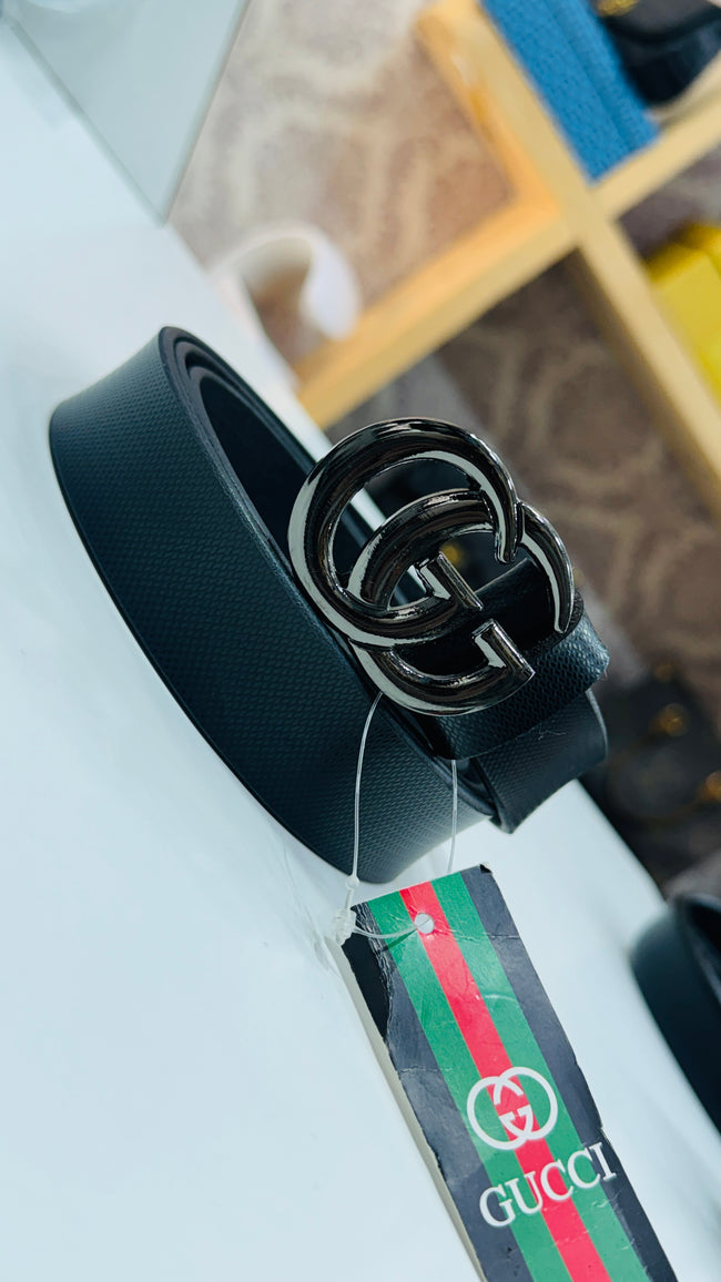 GUCCI BLACK LEATHER BELT Main Image