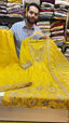 Organza Shimmer Hand Embroidered Short Kurti Suit