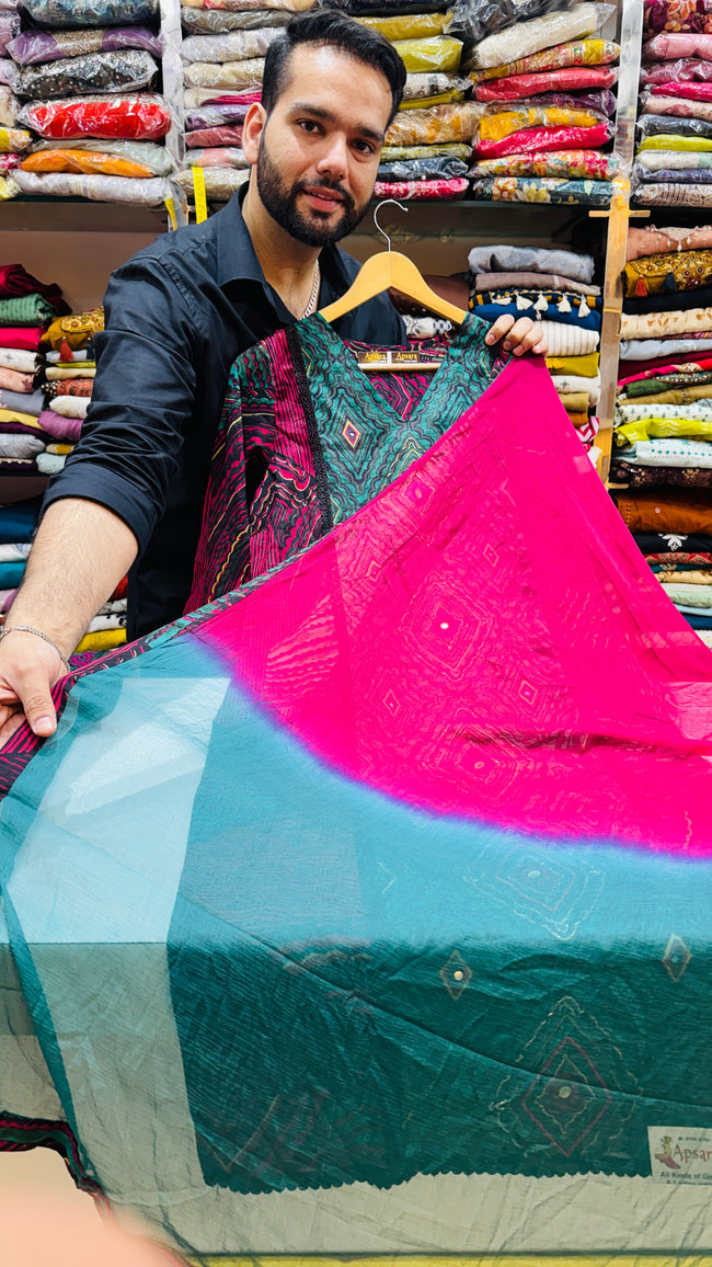 Printed Modal Fabric Plazo Suit Main Image