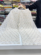 Flex Cotton C-Cut Suit with Sharara