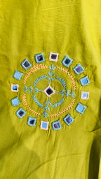 A Line Pure Cotton Long Co-ord Set/Plazo suit