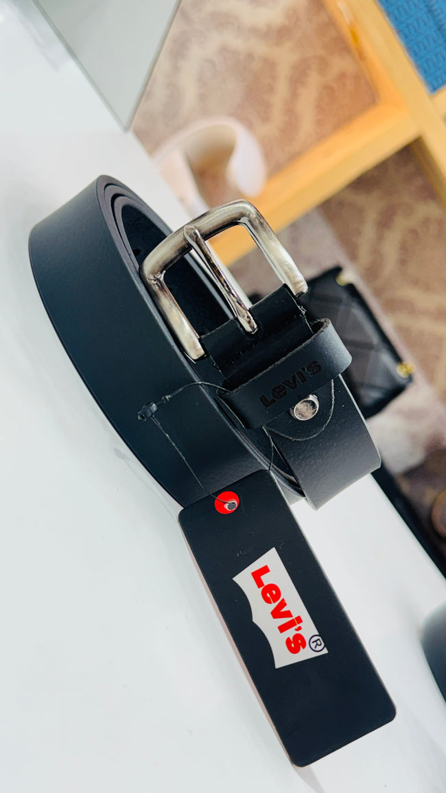 FORMAL BLACK LEATHER BELT Hover Image