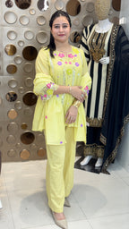 Mull Chanderi Co-ord Set with Dupatta