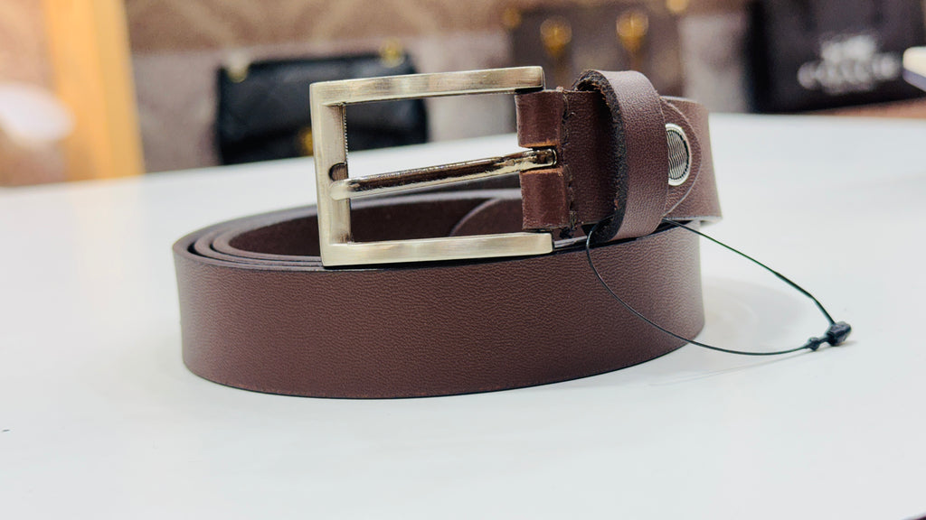 Formal Brown Leather Belt