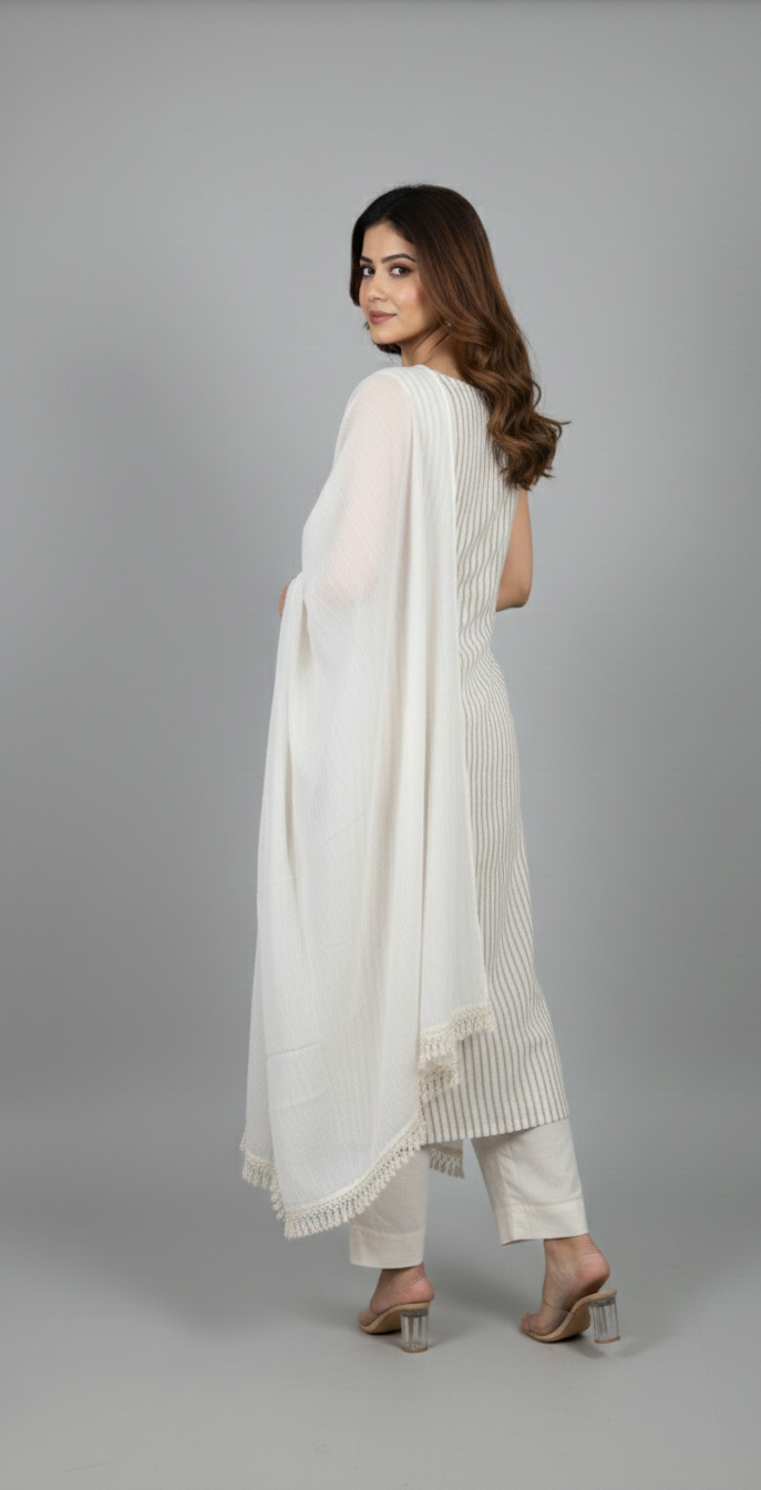 Khaadi Cotton Plazo Suit