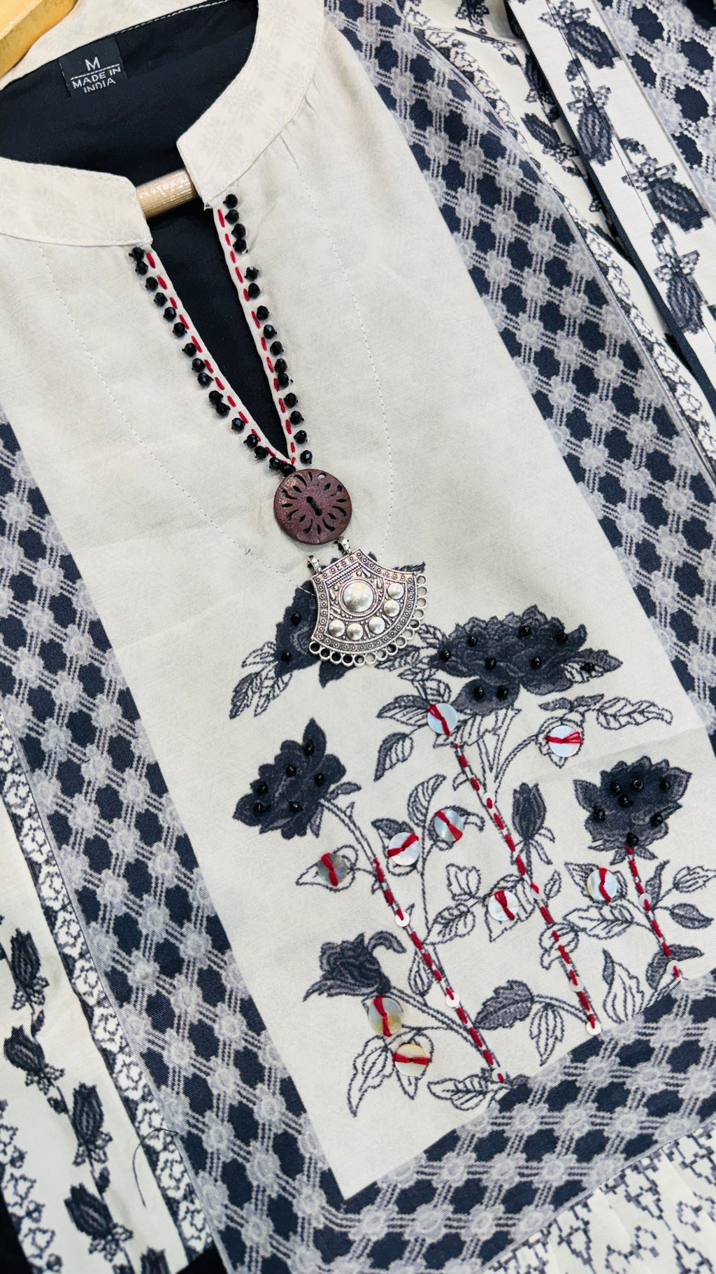 Pure Georgette and Crepe From Suit with Frill