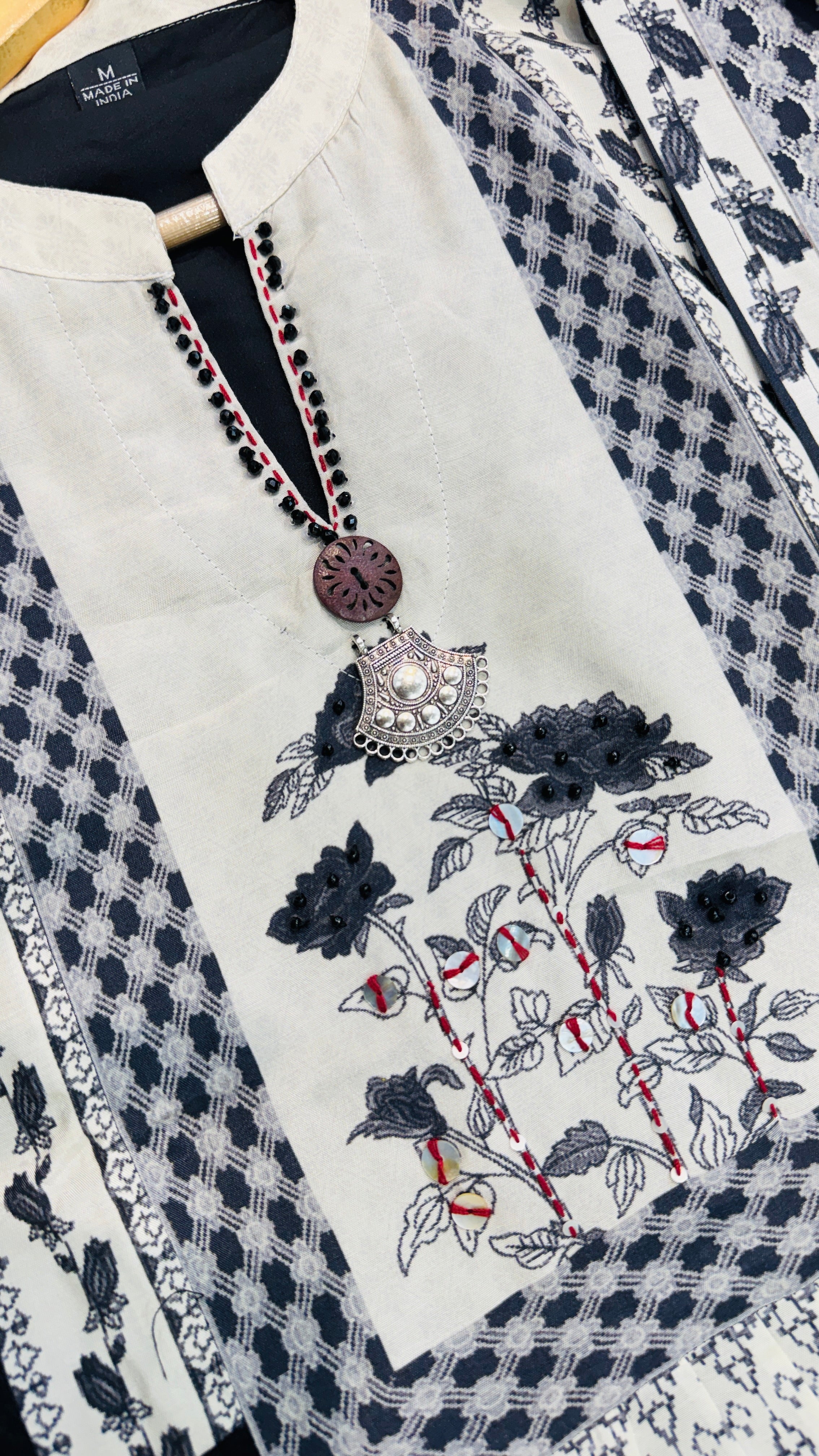 Pure Georgette and Crepe From Suit with Frill