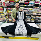 Pure Georgette and Crepe From Suit with Frill