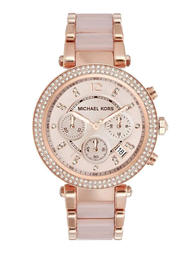 Michael Kors Rose Golden Watch ( First Copy ) Hover Image
