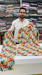 Digital Print Hand Work Rayon Co-ord Set