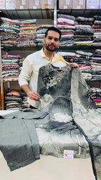 Pure Crepe Digital Print Plazo Suit