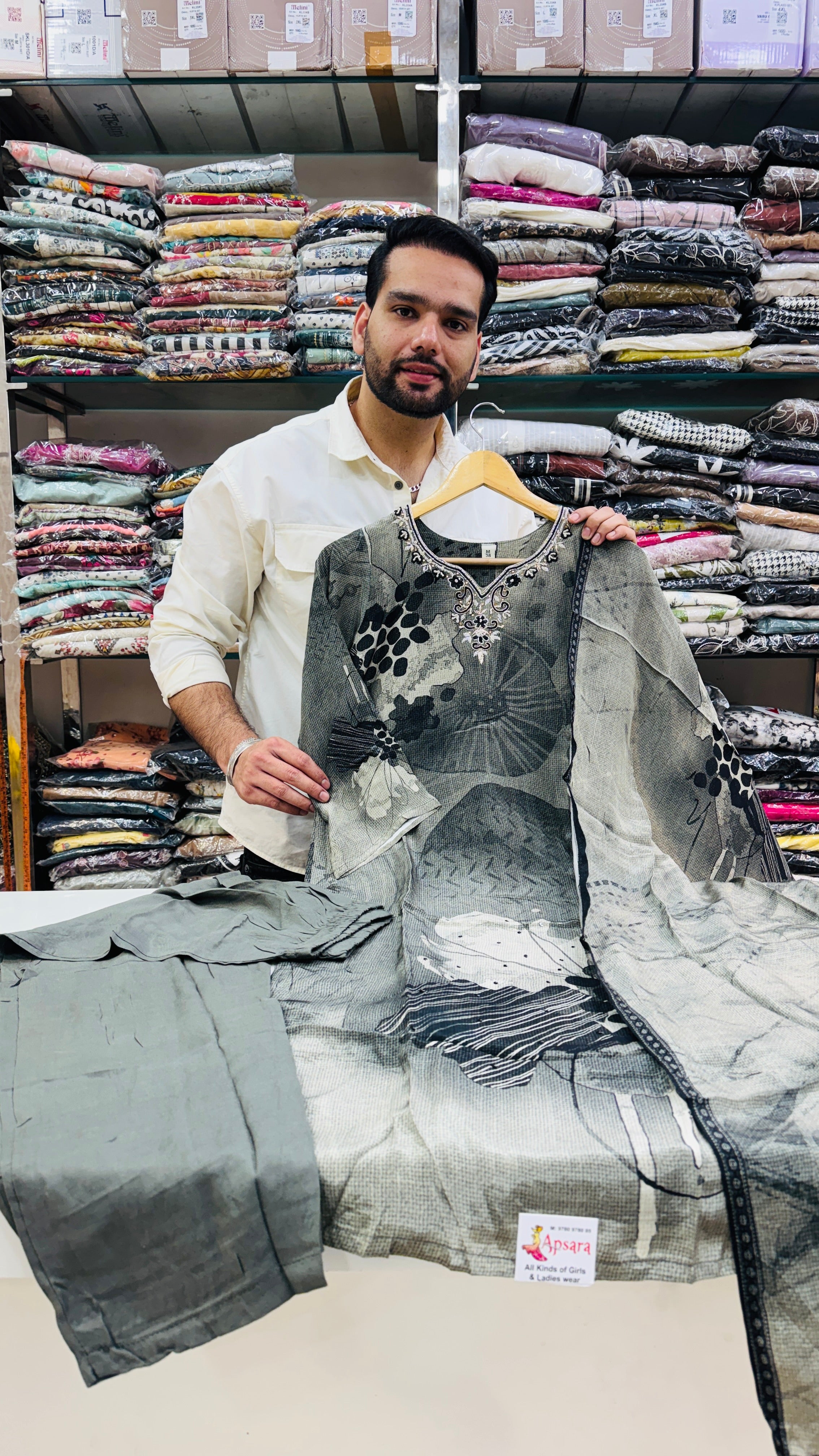 Pure Crepe Digital Print Plazo Suit
