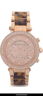 Michael Kors Rose Golden Tone Glitz Watch