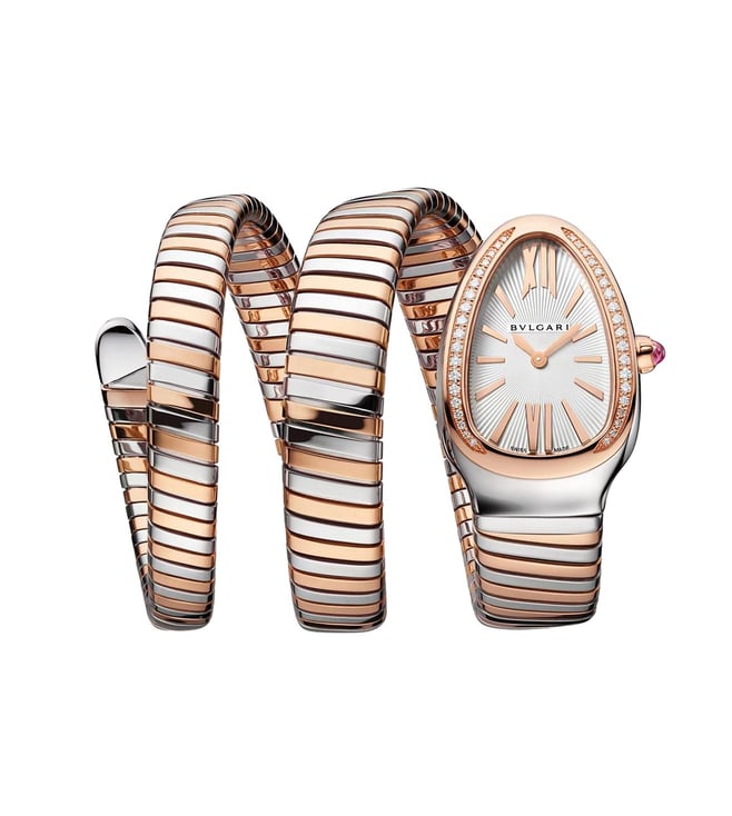 Bvlgari Solilver Rose Gold Watch ( First Copy )