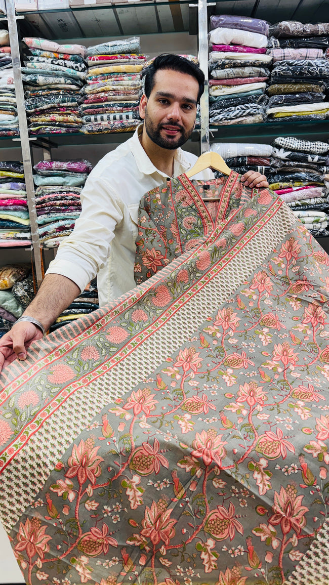 Pure Cotton Printed Frok Suit Main Image