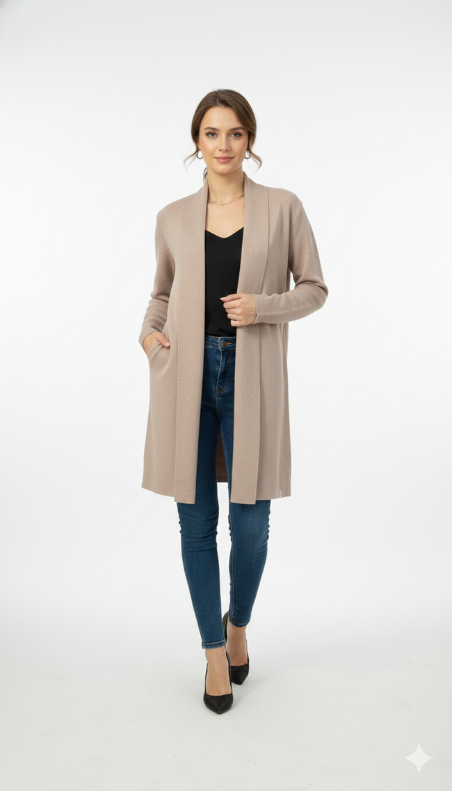 Monte Carlo Plain Long Shrug Hover Image