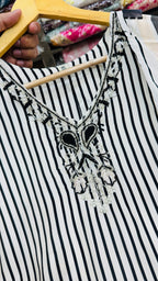 Pure Crepe Straight Plazo Suit