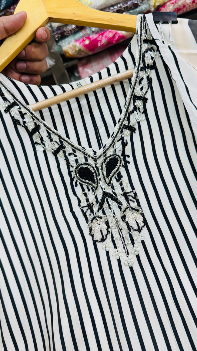 Pure Crepe Straight Plazo Suit Main Image