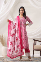 Front Pocket Cotton Pink Frok suit
