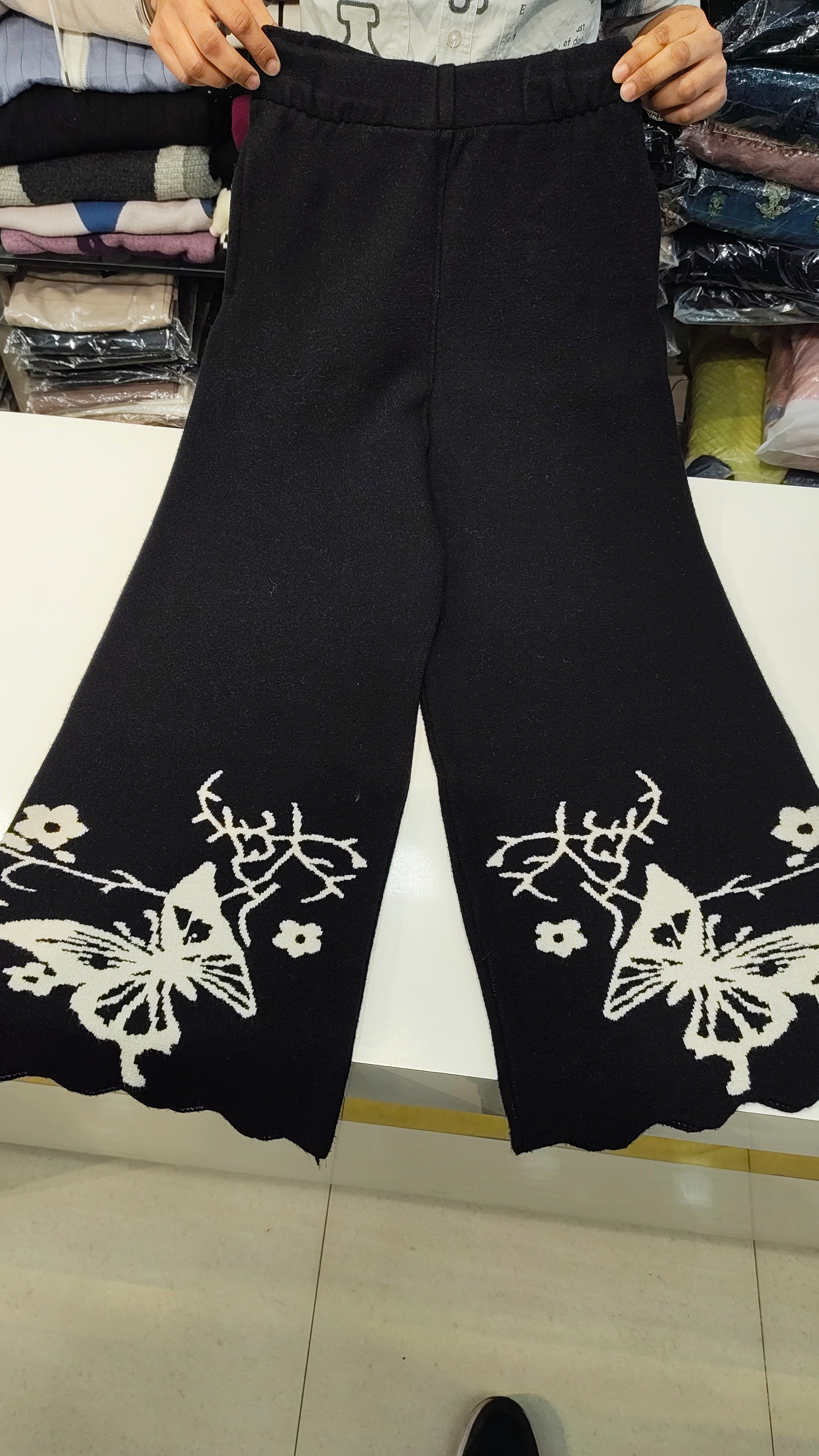 Black Woolen Co-ord Set
