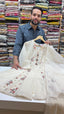 A-Line Short Kurti Suit Off White