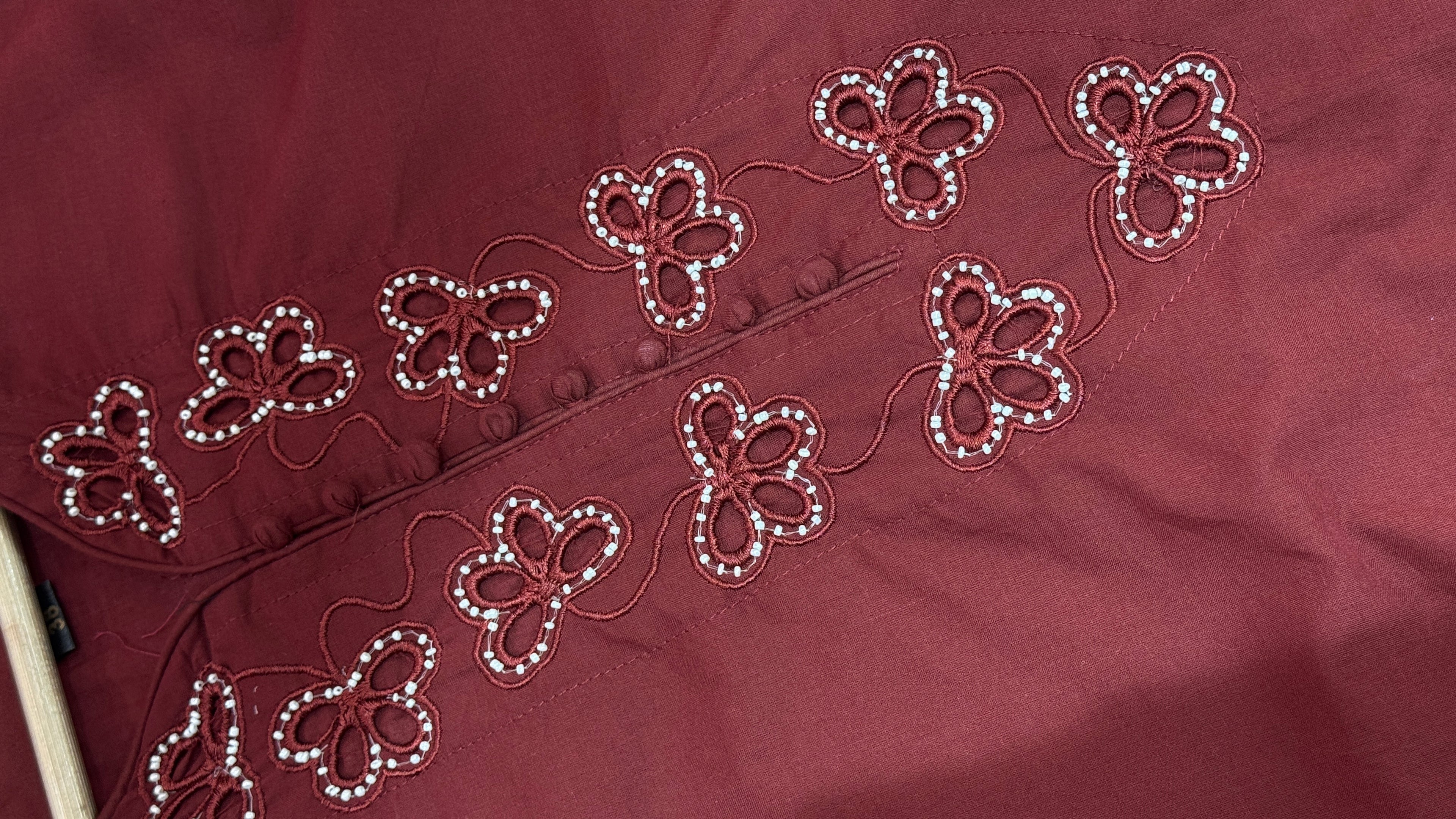 Pure Cotton Marron Colour Plazo Suit