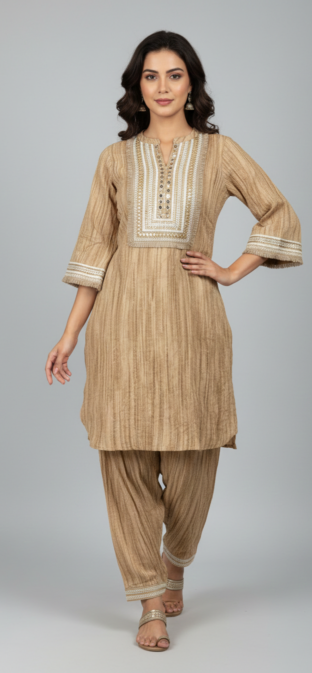 Tie n Die Cotton Afgani Co-ord Set