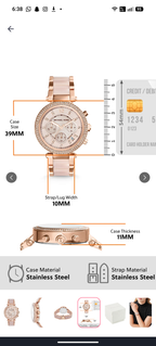 Michael Kors Rose Golden Watch ( First Copy )