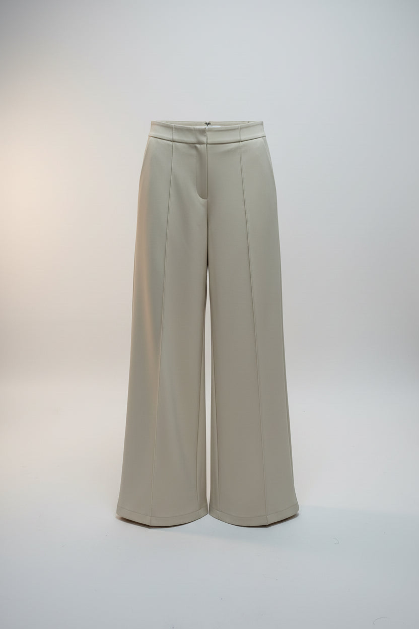 Imported Creamy Plated Trouser