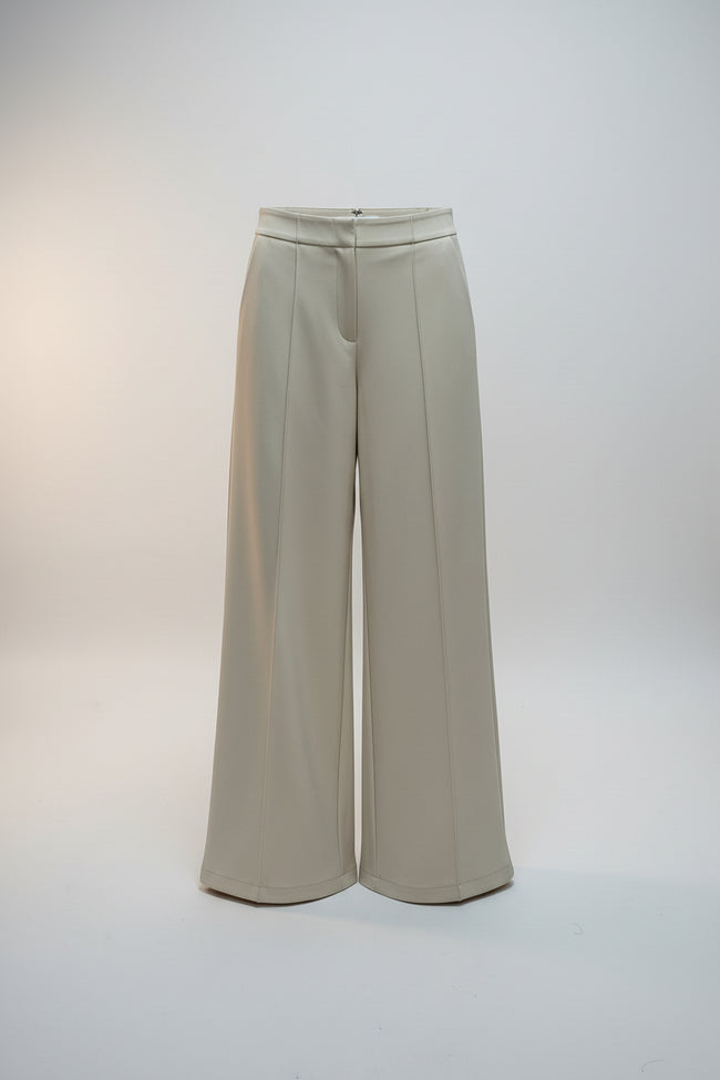 Imported Creamy Plated Trouser Main Image
