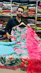 Pure Cotton Printed Plazo Suit