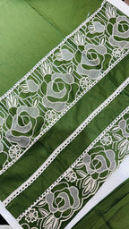 Pure Cotton Straight Mehndi Plazo Suit