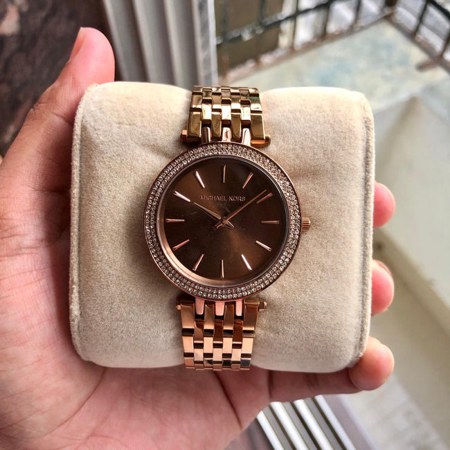Michael Kors Copper Tone Glitz Watch ( First Copy ) Main Image