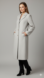 Over Long Grey Blazer