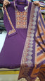Woolen Pant Suit with Full lengh Banarasi Dupatta along with Beautiful Thread work