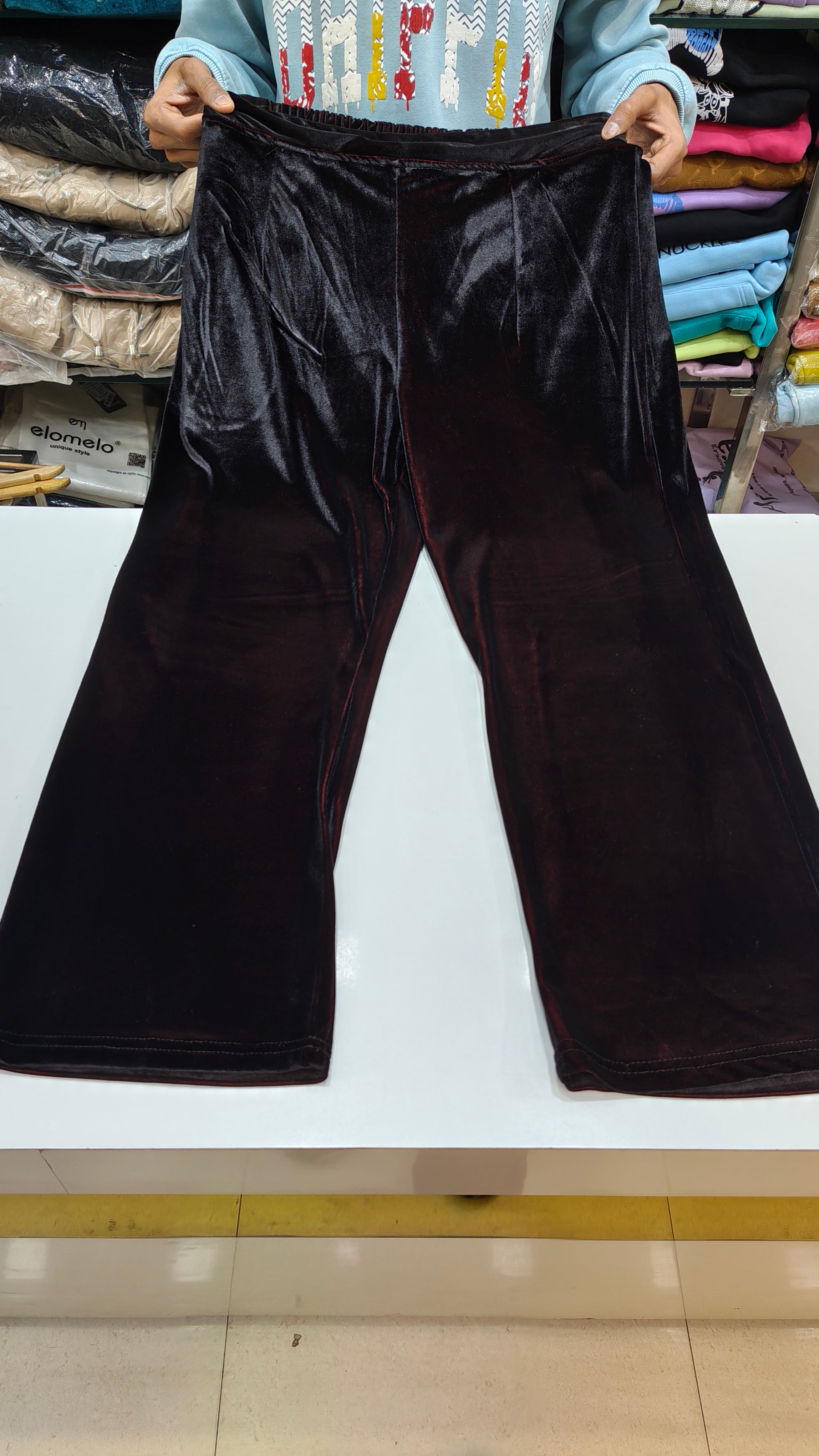 Wine Valvet Frok Suit