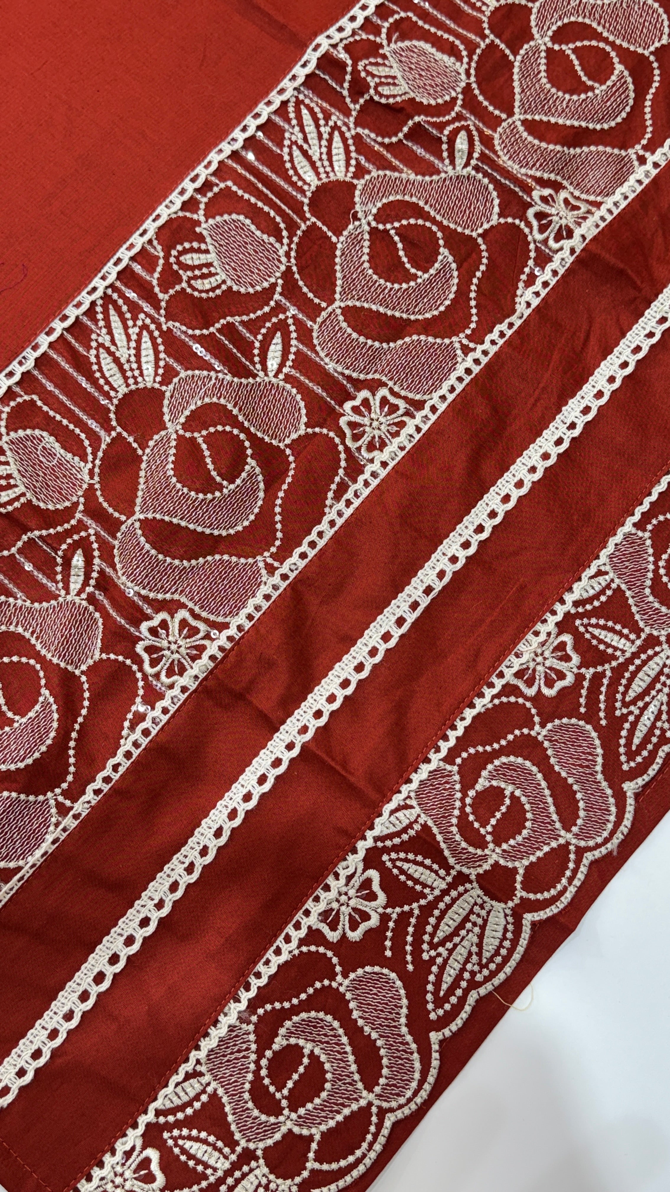 Pure Cotton Straight Rust Plazo Suit