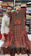 Pure Cotton Frill Frok Suit with Dapatta