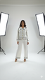 Imported Korean White Black Co-ord Set