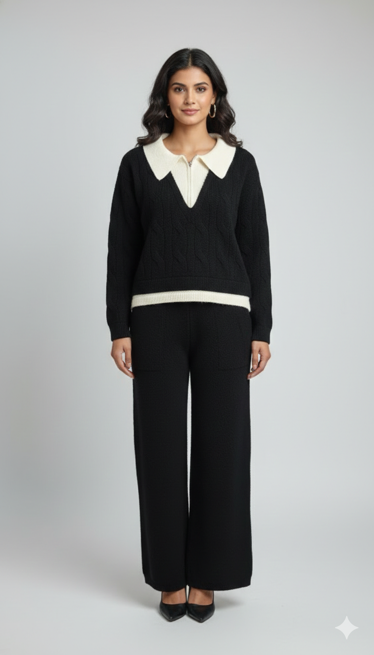 Imported Korean Collar Style Co-ord