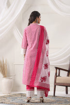 Front Pocket Cotton Pink Frok suit