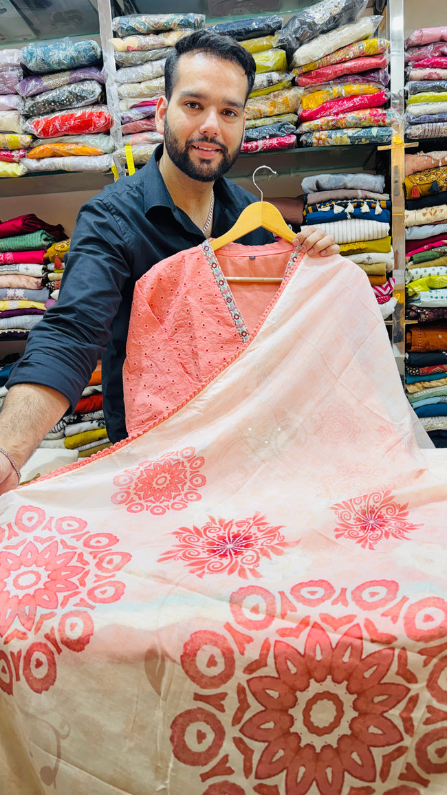 Peach Farsi Salwar Suit Main Image